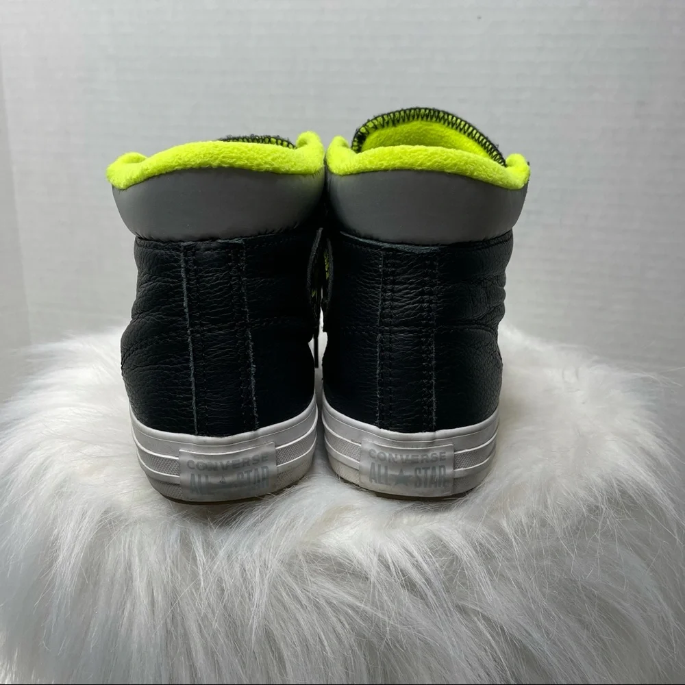 Converse Mid Top Neon Green Fleece Liner